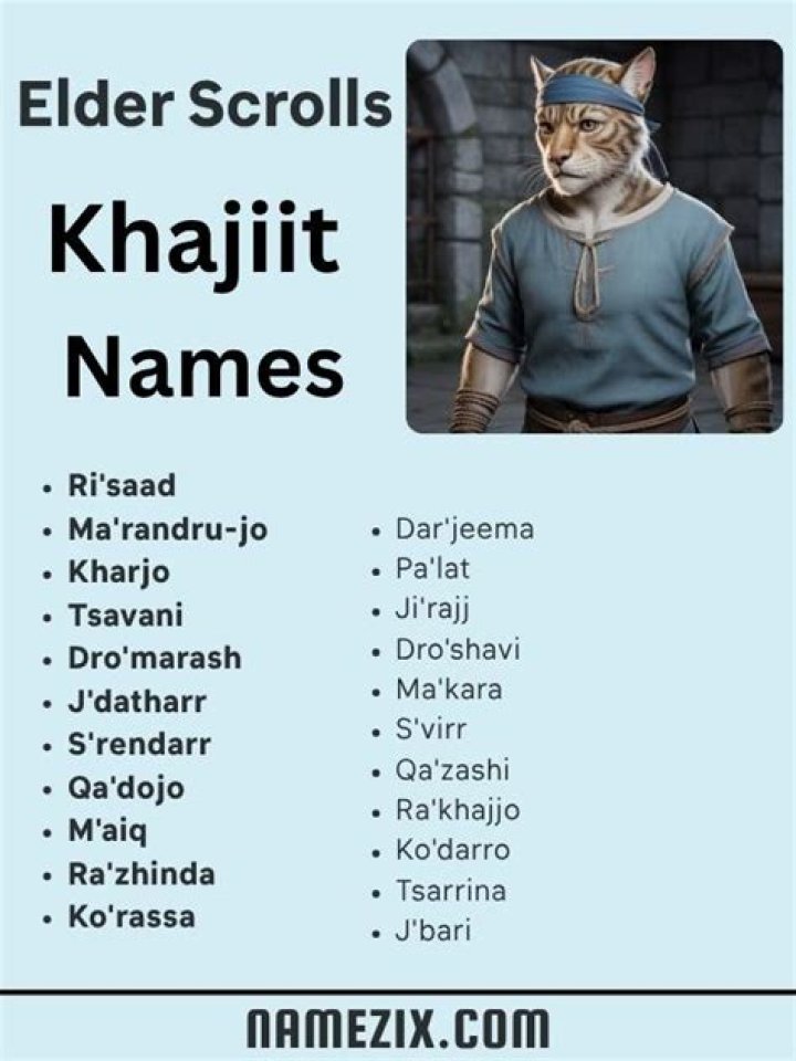 1500+ Khajiit Names [2021]