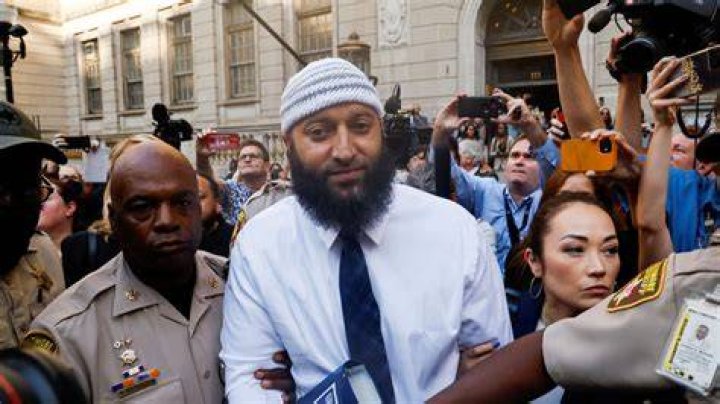 Adnan Syed Subject of hit podcast Serial cries outside court after