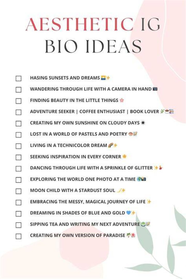 Aesthetic Instagram bio ideas copy/paste part 3 Girly bios ⋆ The