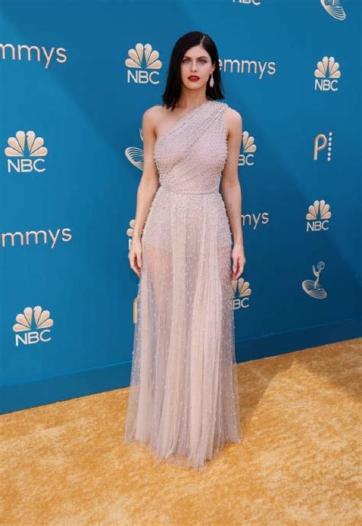 Alexandra Daddario Flaunts Her Braless Tits In A See Through Dress At
