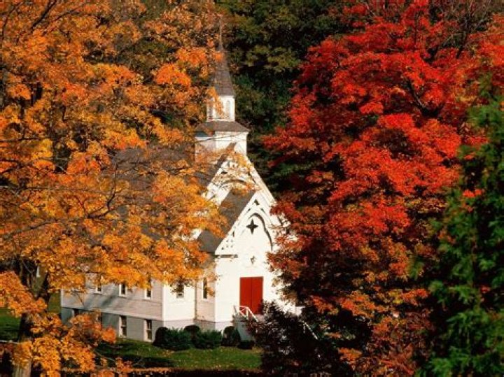 Autumn Church Wallpapers Wallpaper Cave