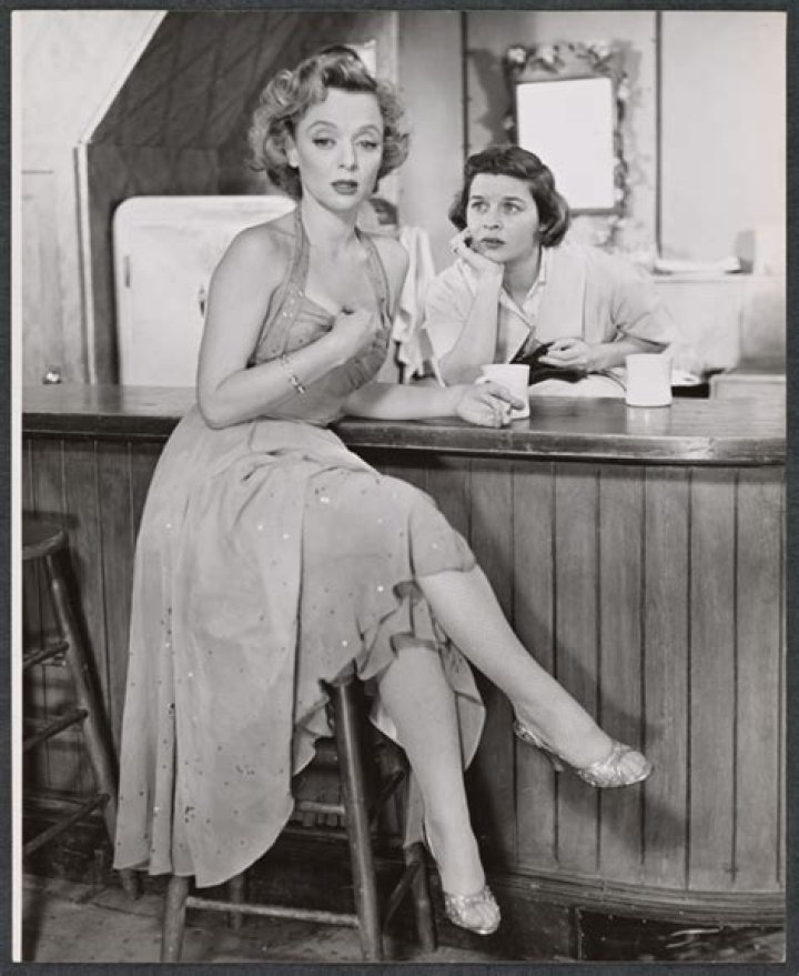 Barbara Baxley and Phyllis Love in the stage production Bus Stop NYPL