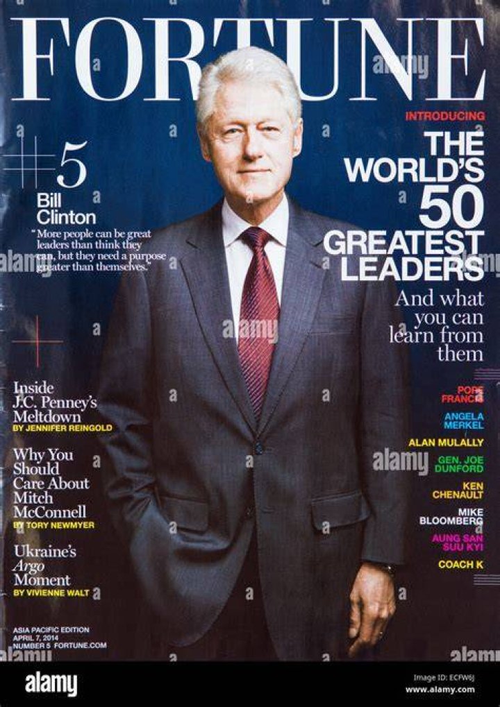 Bill Clinton on Fortune magazine cover Stock Photo, Royalty Free Image