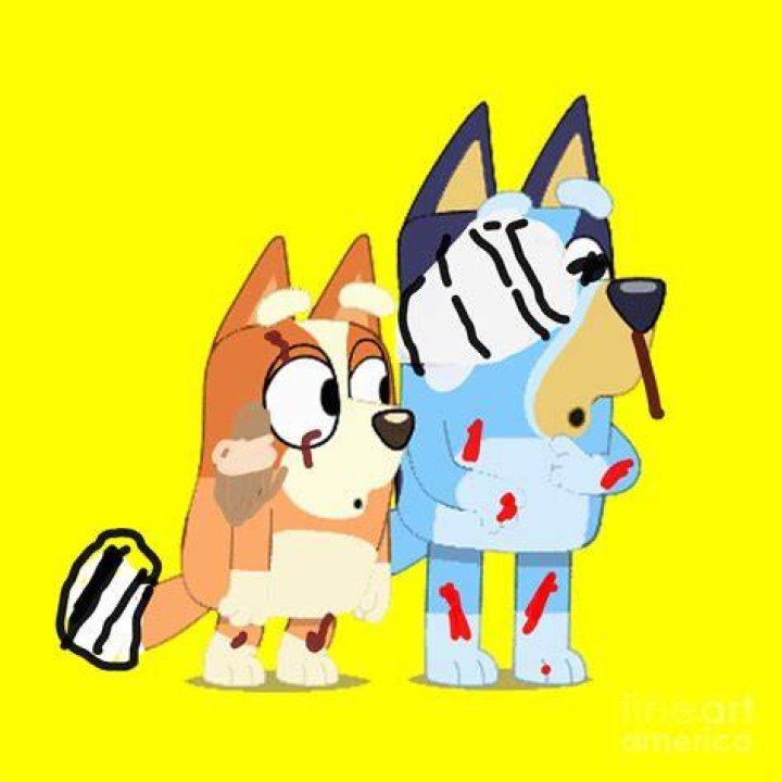 bluey and bingo were fighting coco together and they both go really