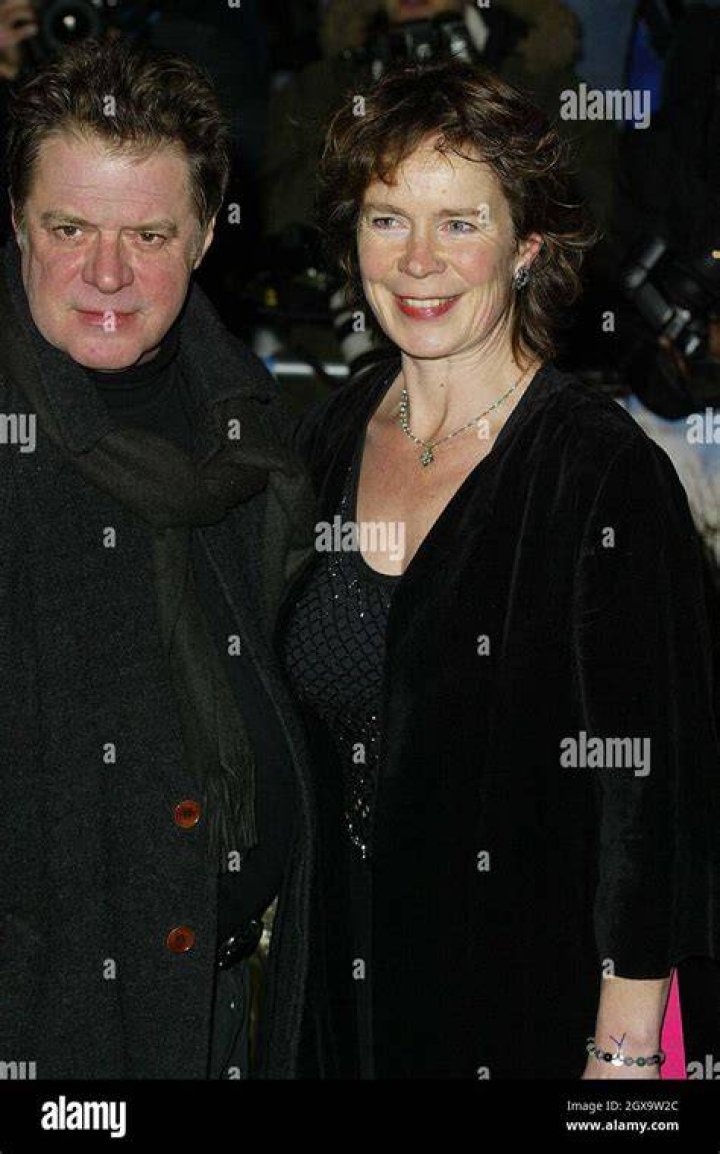 Celia Imrie and partner at the premiere of Calendar Girls on Leicester