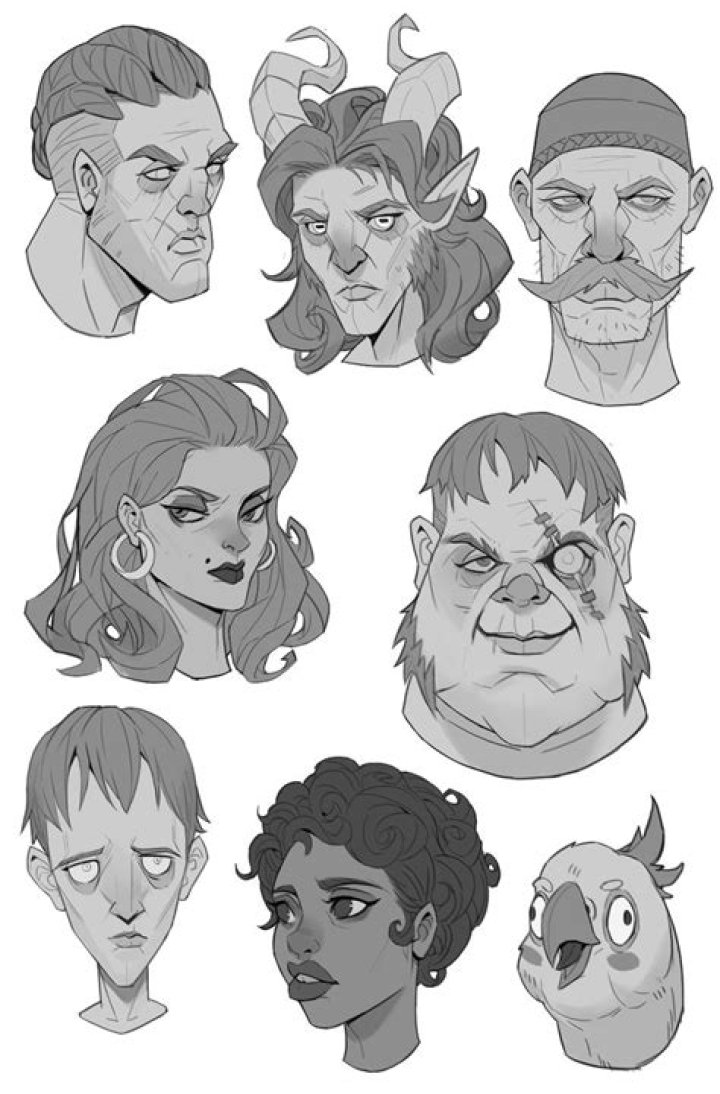 Character Design Faces (Chubby)