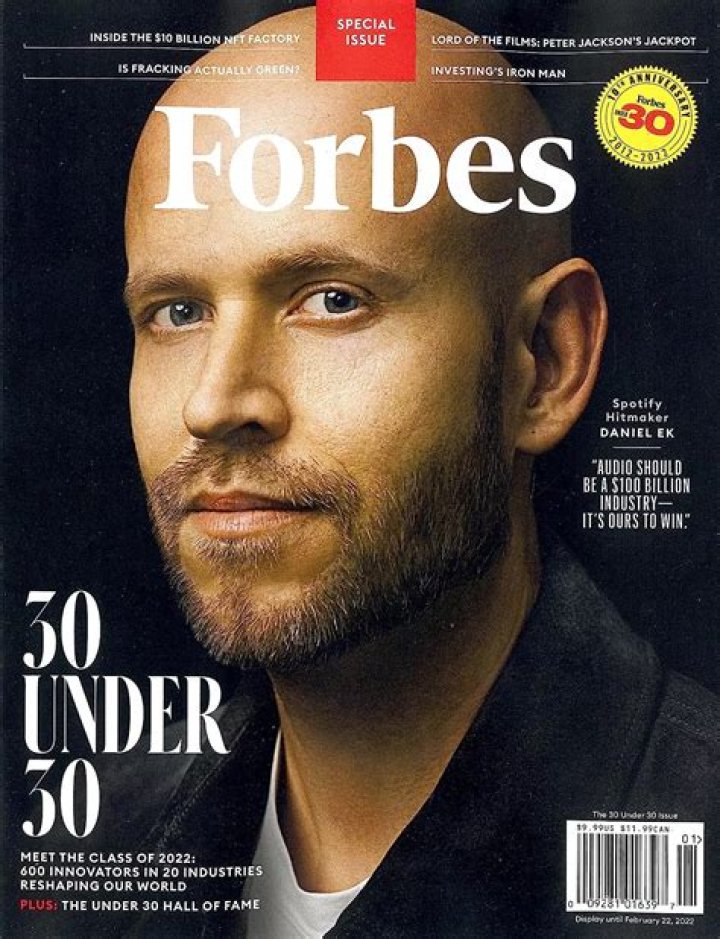 Daniel Ek / 30 Under 30 Daniel Ek, Spotify Ceo daniel ek
