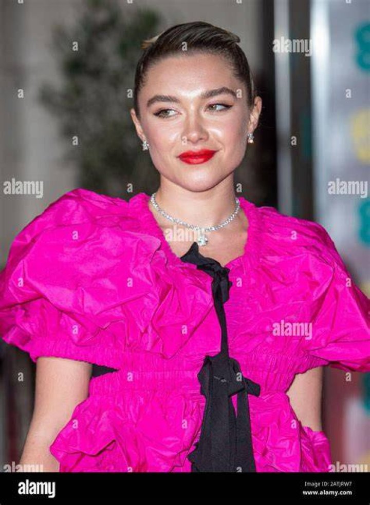 Florence Pugh Attends 2020 EE British Academy Film Awards at Royal
