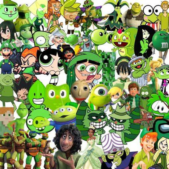 Green Characters Collage by cmara on DeviantArt