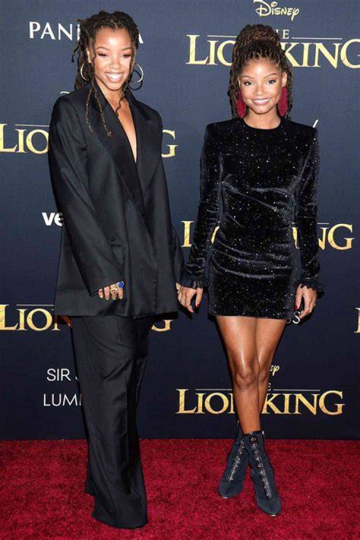 Halle and Chloe Bailey Hit Lion King Premiere