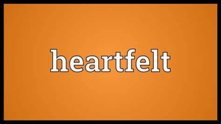 Heartfelt Meaning YouTube