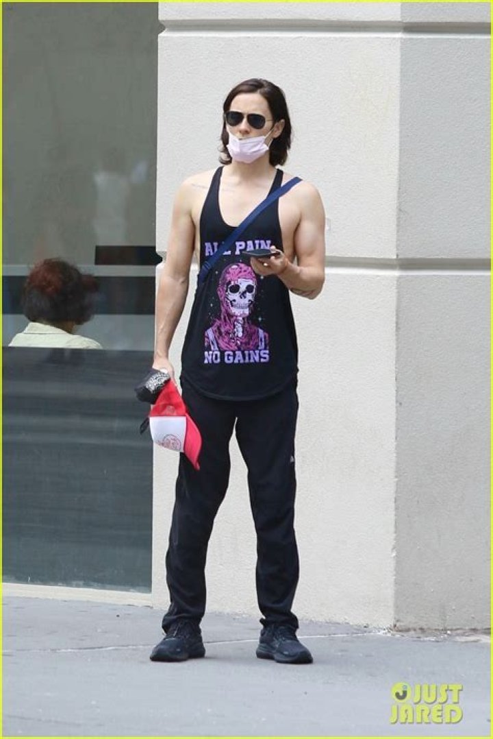 Jared Leto Shows Off His Buff Biceps and Hot Bod in a Muscle Tee&mdash;See