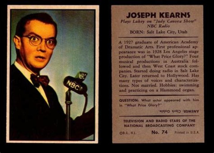 Joseph Kearns Death Bio, Wiki, Age, Family, Wife, Actor, Net Worth