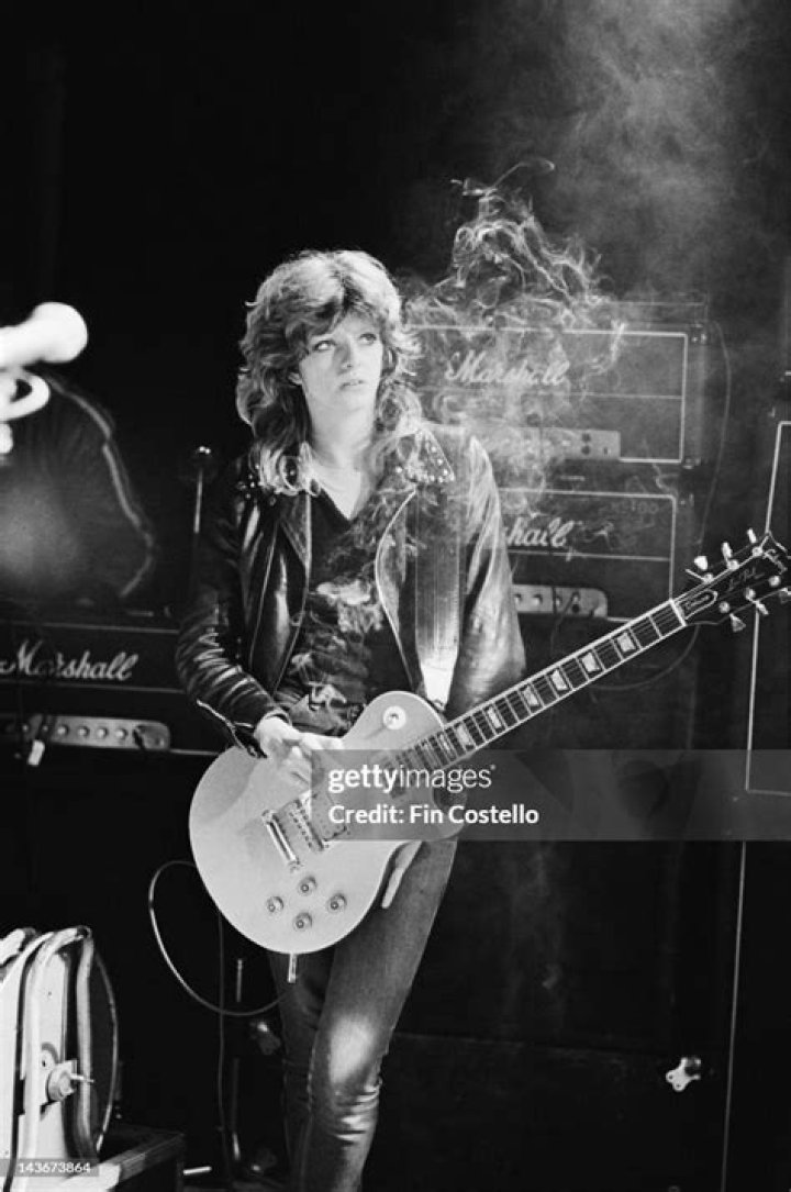 Lead guitarist Kelly Johnson of Girlschool was a real rock chick