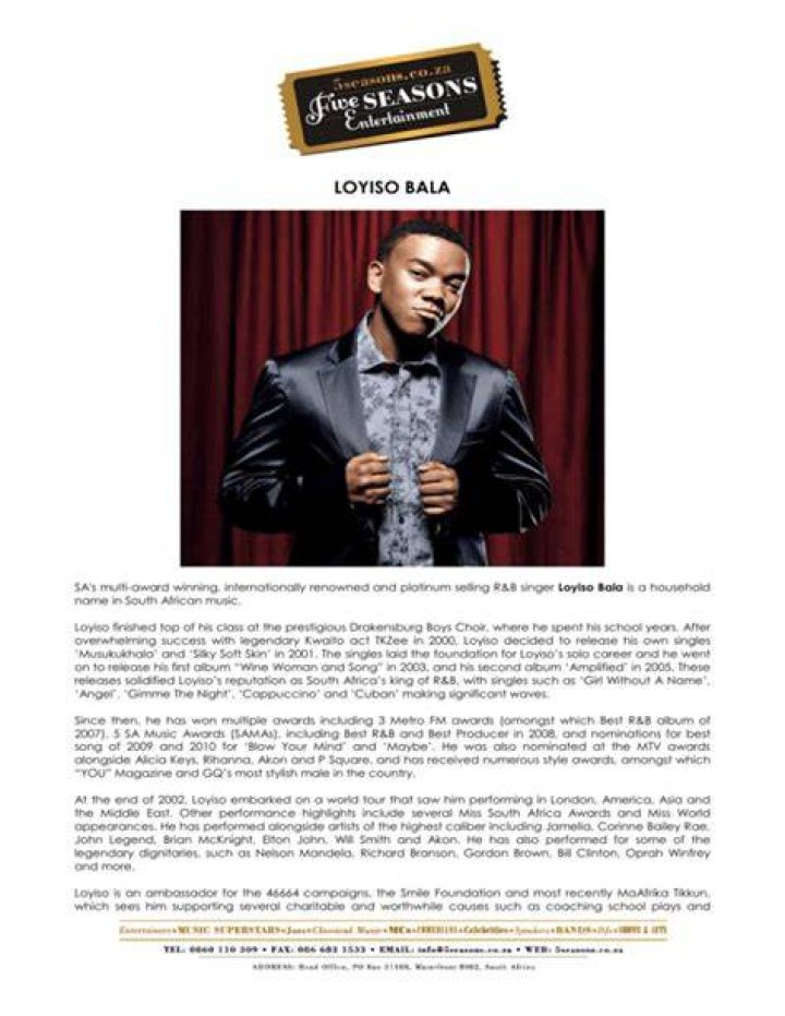 Loyiso Bala Biography