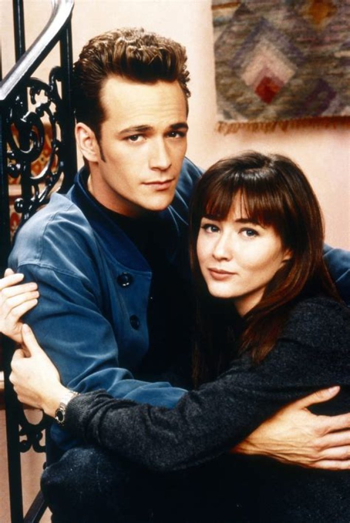 Luke Perry, Shannen Doherty and Jason Priestley Beverly Hills 90210