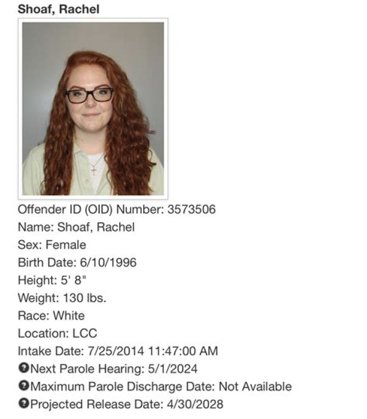 Murderer Rachel Shoaf Facts Age, Parents, Shelia Eddy, Prison, Married