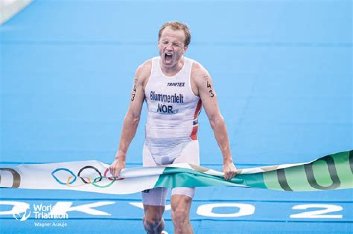 Olympic gold medalist Kristian Blummenfelt looks to "run away from