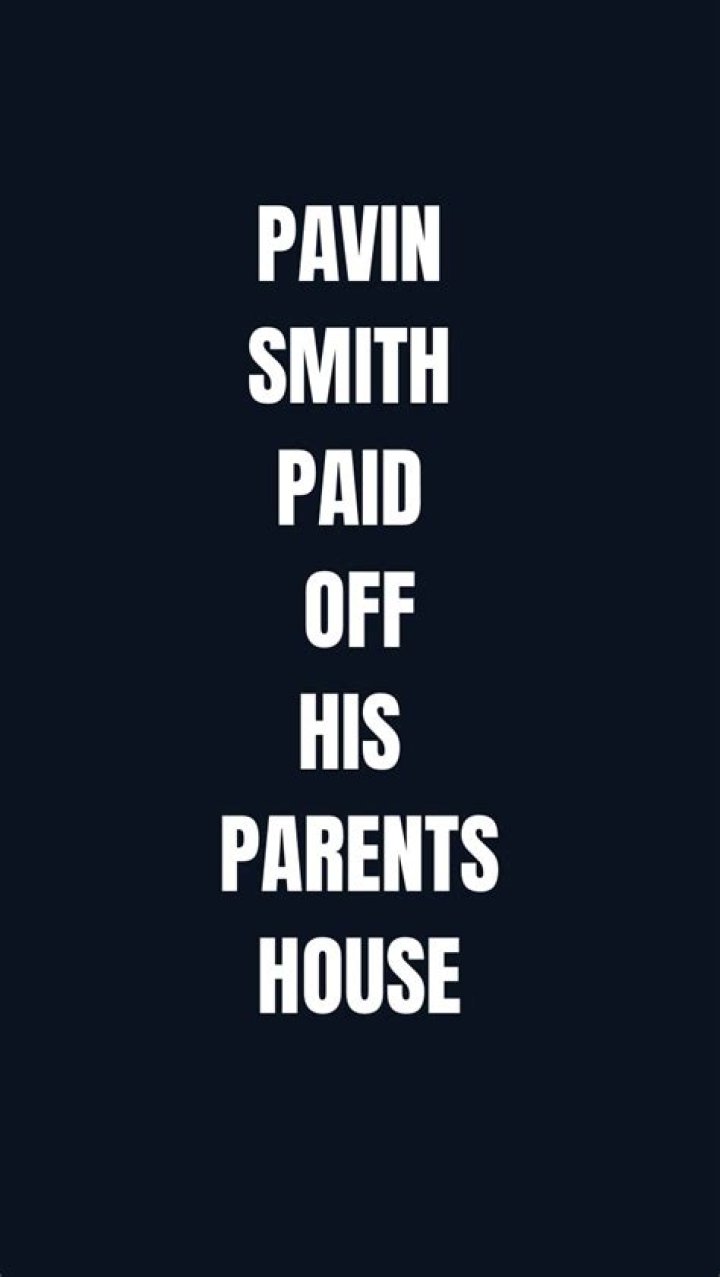 Pavin Smith Pay Off His Parents' Entire Mortgage With First Paycheck