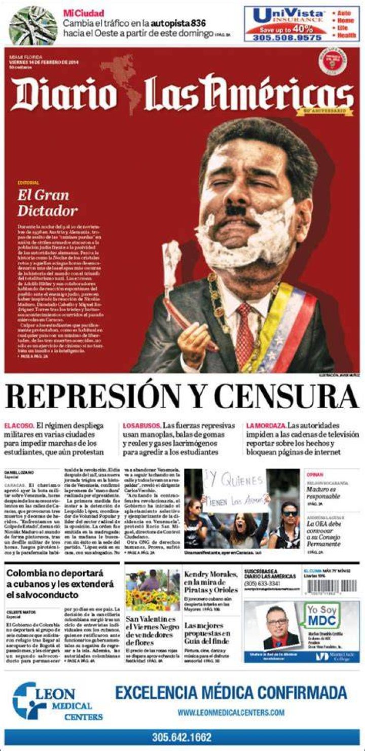 Peri&oacute;dico Diario Las Am&eacute;ricas (USA). Peri&oacute;dicos de USA. Toda la prensa
