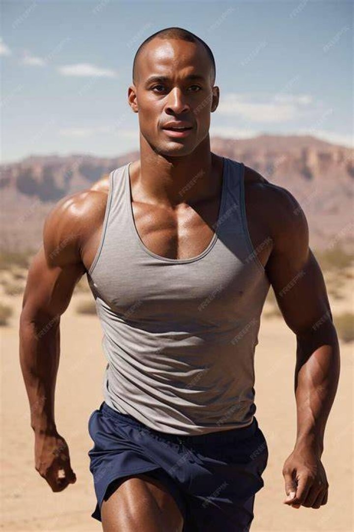 Premium AI Image David Goggins Running