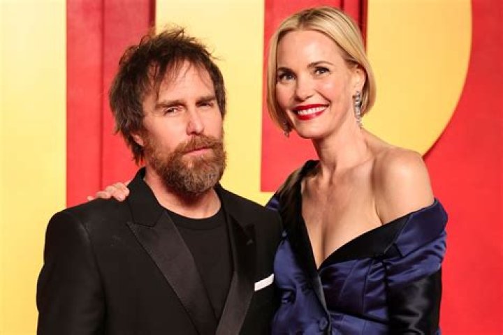 Sam Rockwell and his wife Leslie Bibb attending the Warner Bros