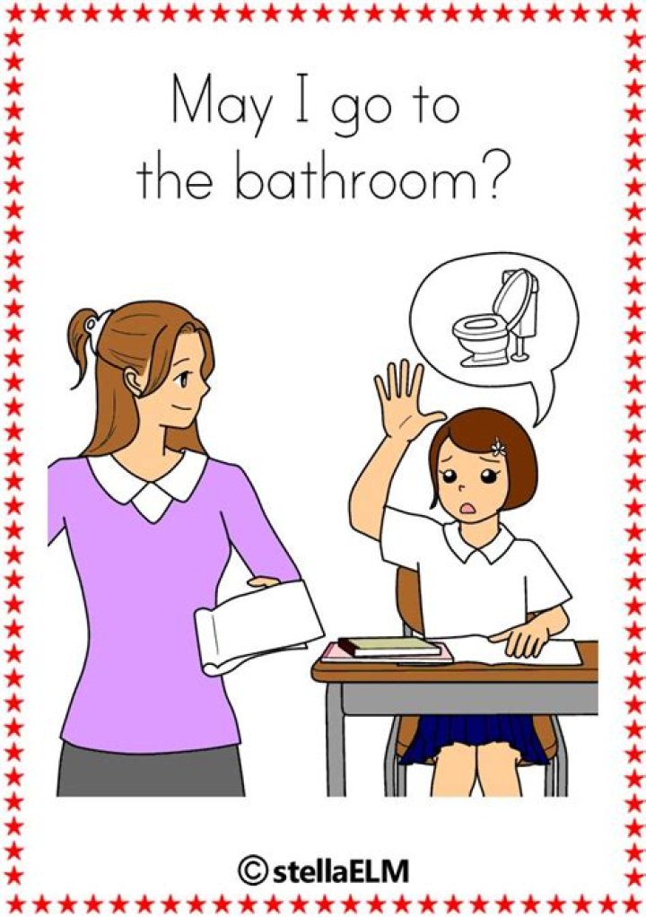 Teacher May I Go To The Bathroom Bathroom Poster