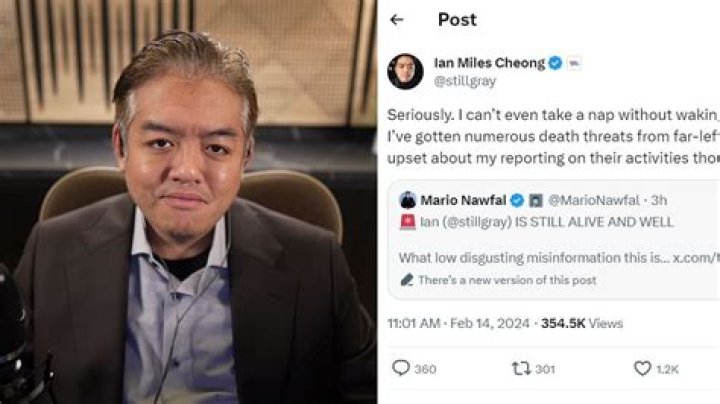 Who Is Ian Miles Cheong? Why do people care where he lives?